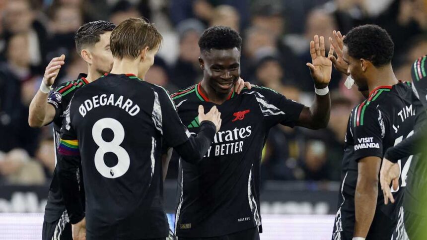 First-Half Dominance Sends Arsenal to Second Spot