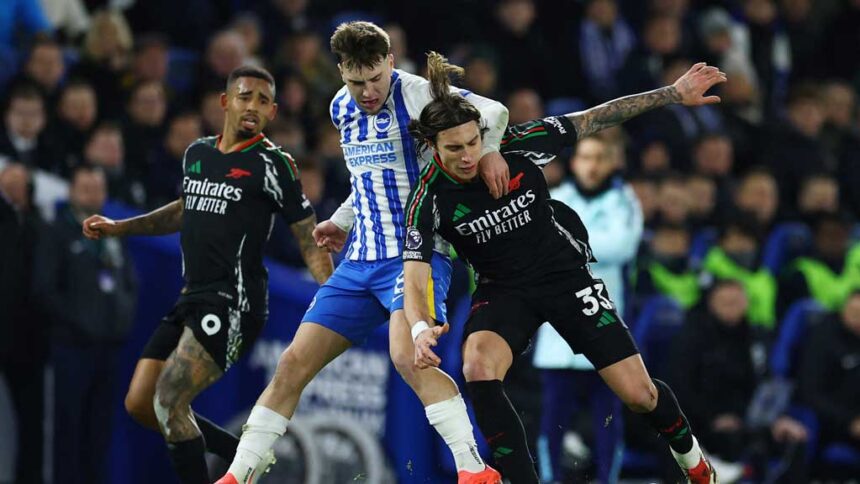 Arsenal drop points away at Brighton