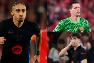 10 man Barcelona secure win at Benfica