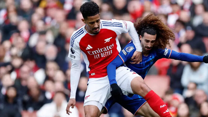 Arsenal closes in on top spot after beating Chelsea