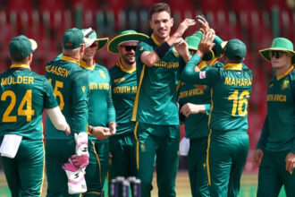 South Africa beat England to finish top of the group