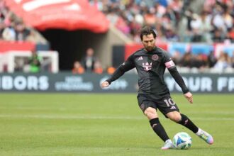Messi hits crossbar twice as Miami drop points