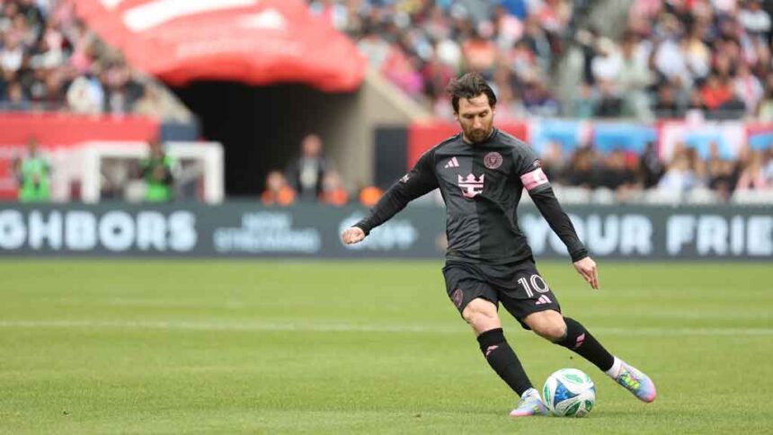Messi hits crossbar twice as Miami drop points