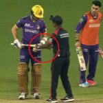 Narine, Nortje change bats after umpire's check