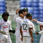 Williams departs after a brilliant catch by Tanzim