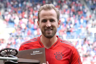 Bayern end season in style as Kane breaks record