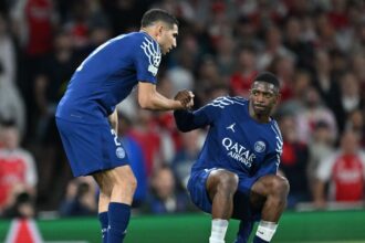 Dembélé is suffering from a hamstring injury