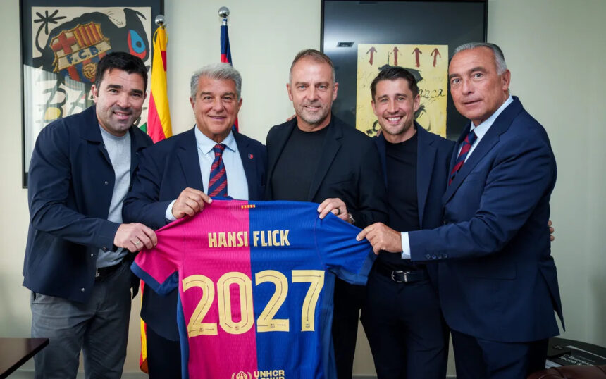 Hansi Flick signs new deal after memorable season