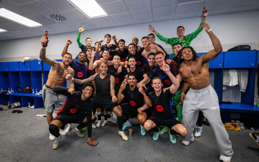 How Barcelona celebrated their La Liga title win