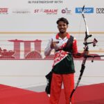 Alif wins gold in Singapore archery tournament