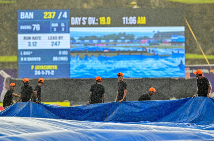 Bangladesh start batting after rain delay