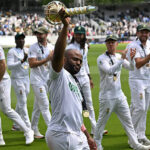 South Africa’s captain lifts test trophy, quiets critics