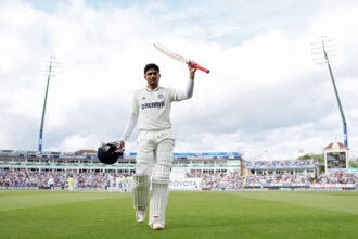 Gill’s double century powers 430 run match