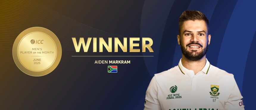 Markram named player of the month for june