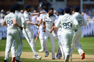 Siraj fined for over-the-top celebration