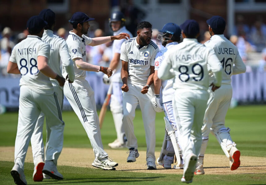 Siraj fined for over-the-top celebration