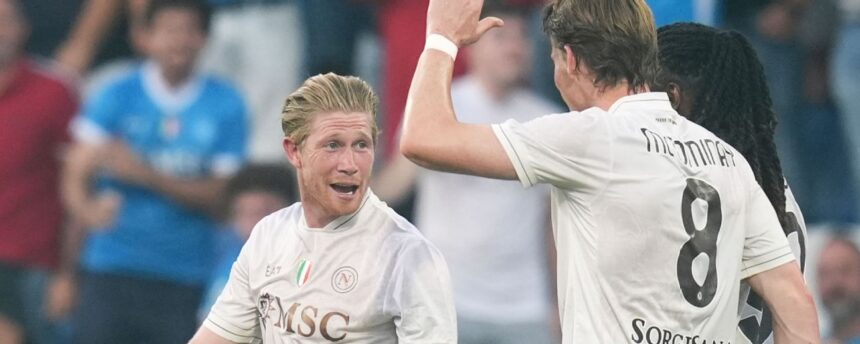 De Bruyne shines with brilliant goal on Napoli debut