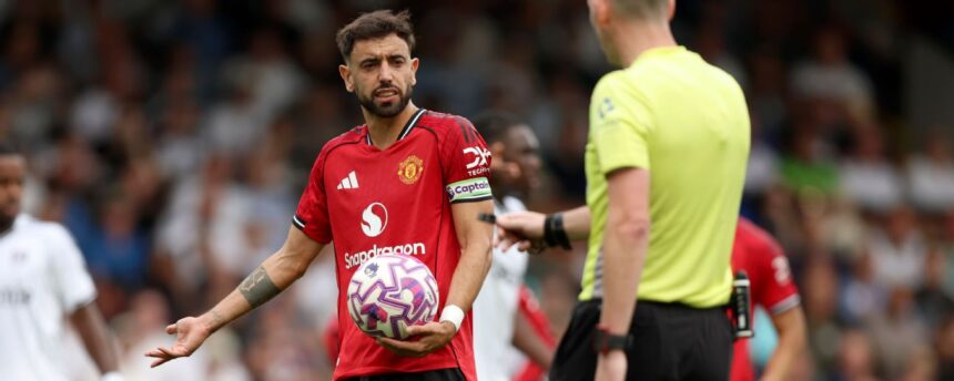 Fernandes criticizes referee after penalty miss