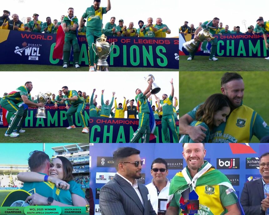 South Africa win title with De Villiers masterclass