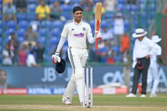Gill equals Kohli with a century in Delhi