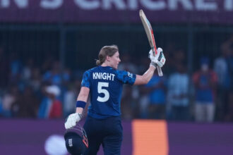 Heather Knight hits century in 300th match