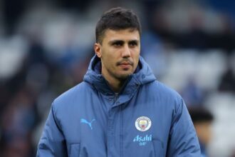 Rodri ruled out of Everton clash