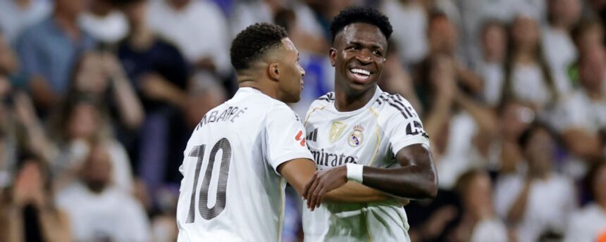 Vinícius and Mbappé lead Real Madrid to strong win