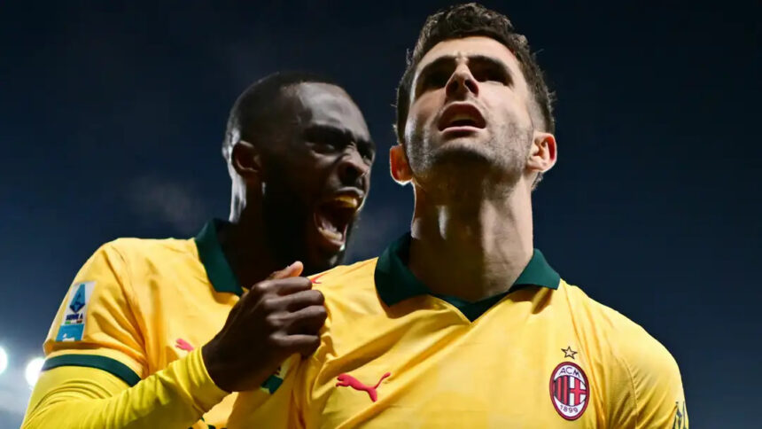 AC Milan rise to top of Serie A after big win