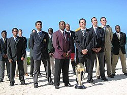 The captains of the 2007 Cricket World Cup