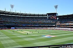 The second match of the Cricket World Cup at the MCG between Australia and England