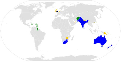 Highlighted are the countries that participated in the 2019 Cricket World Cup. Qualified as host Qualified via the ICC ODI Championship ranking Qualified via the 2018 qualifier Participated in the qualifier but failed to qualify