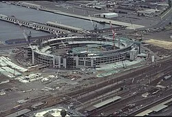 Docklands Stadium under construction in December 1998