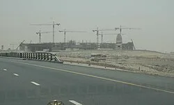 Cricket Stadium at Dubai Sports City under construction on 14 June 2007
