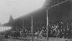 The official stand in 1910. It has kept its original style since it was inaugurated in early 1900s