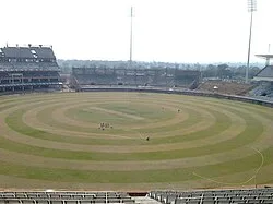 Stadium during construction.