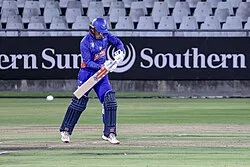 Kyle Verreynne batting for Western Province in 2026 at Newlands Cricket Ground