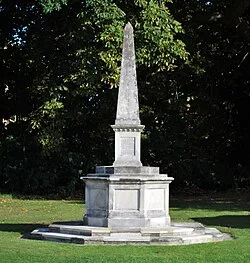 The Blythe Memorial at its new site close to the Nackington Road entrance in 2019