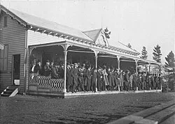 Original members’ stand at the Tasmanian Cricket Association Ground, c. 1900