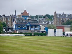 View of the clubhouse, 2021