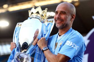 News of Guardiola extending his contract with Man City