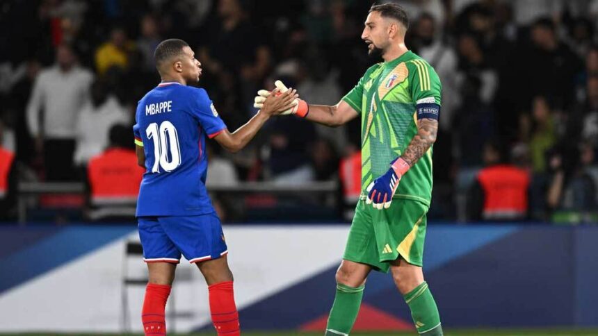 Surprised not to see Mbappé in the France squad, says Donnarumma