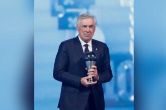 Ancelotti crowned coach of the year on FIFA's stage