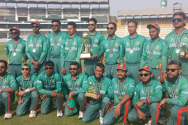 Bangladesh finishes as runners-up in the Blind Cricket World Cup