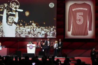 Bayern retires Beckenbauer’s iconic No. 5 jersey