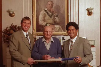 Bradman’s historic letter includes Warne & Queen Elizabeth