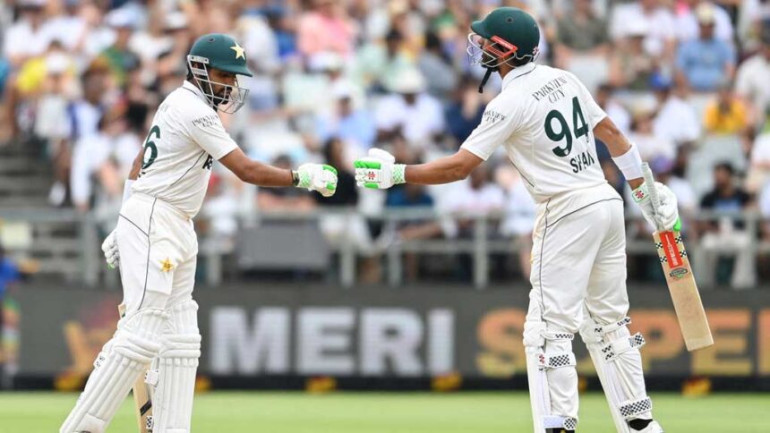 Babar & Masood's record partnership gives Pakistan hope