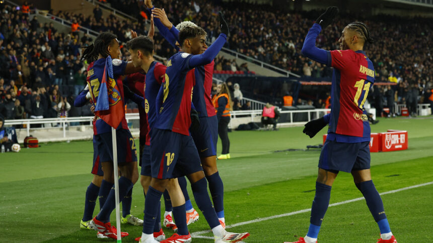 Barcelona reach Copa del Rey quarters with 5-0 victory