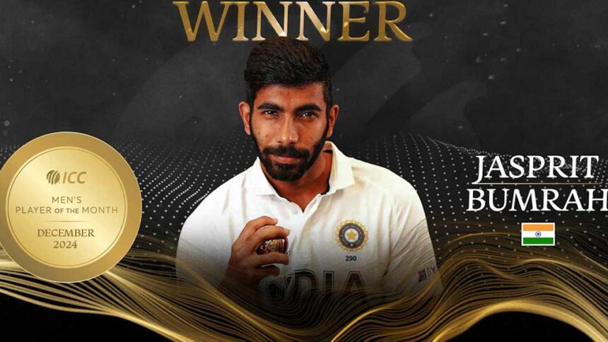 Bumrah and Sutherland named December’s best players