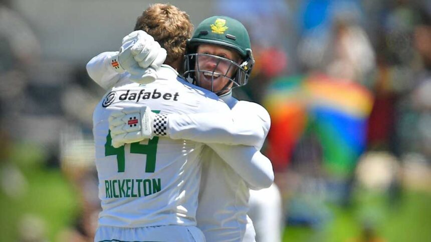 Rickelton and Verreynne lead South Africa to huge score