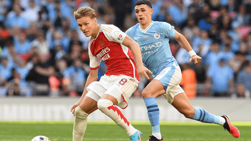 Arsenal vs. Man City rivalry is expected, says Odegaard